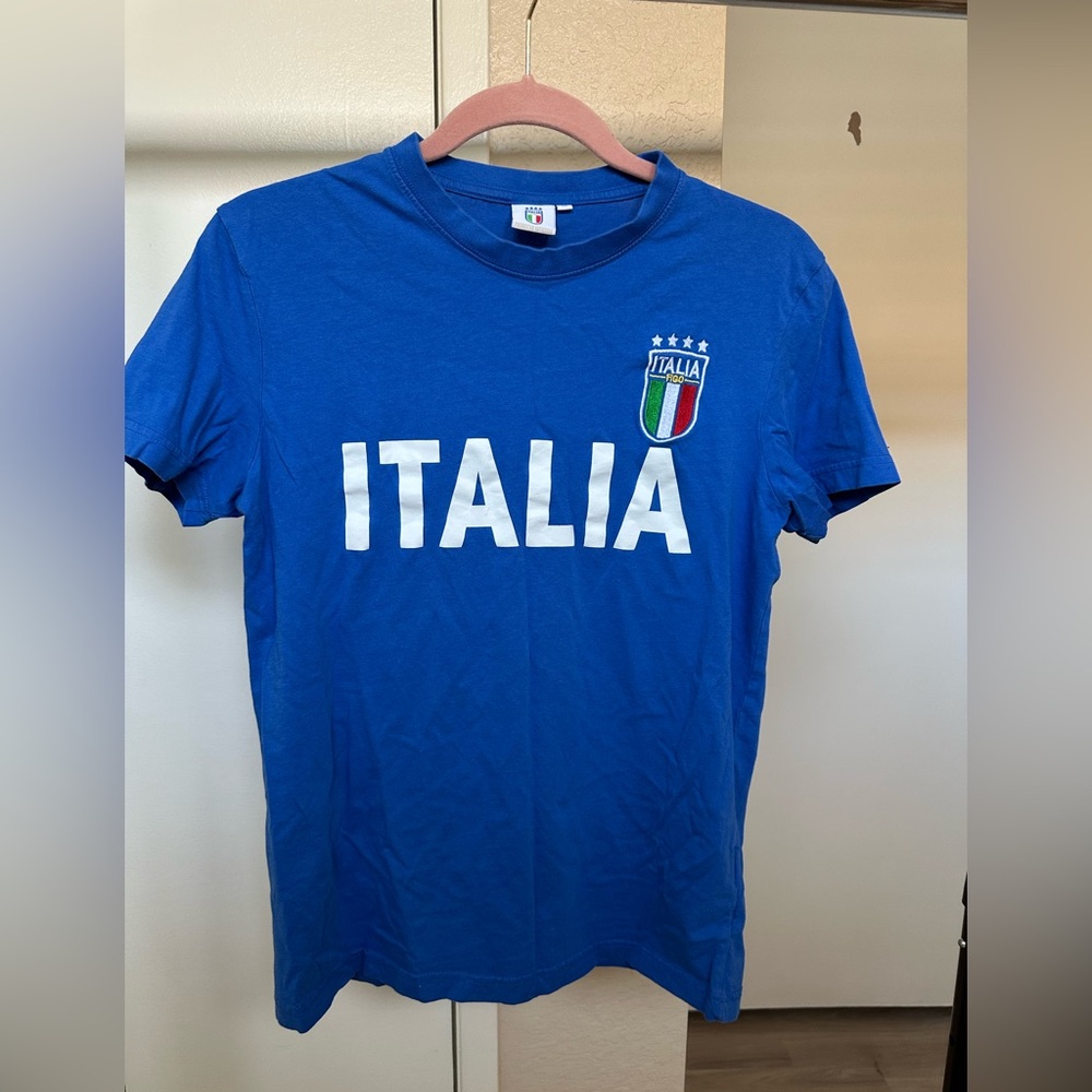 Italina Royal Blue Italia Short Sleeve Tee